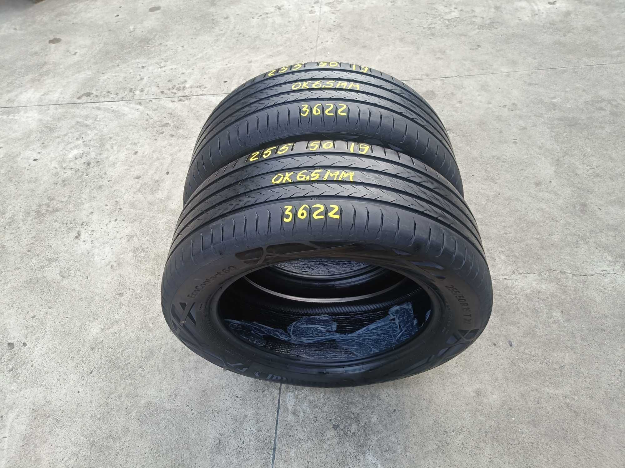 Doua anvelope vara 255 50 19 Continental EcoContact 6Q cu 6,5 mm 3622