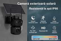 Camera supraveghere ULTRA HD cu panou solar