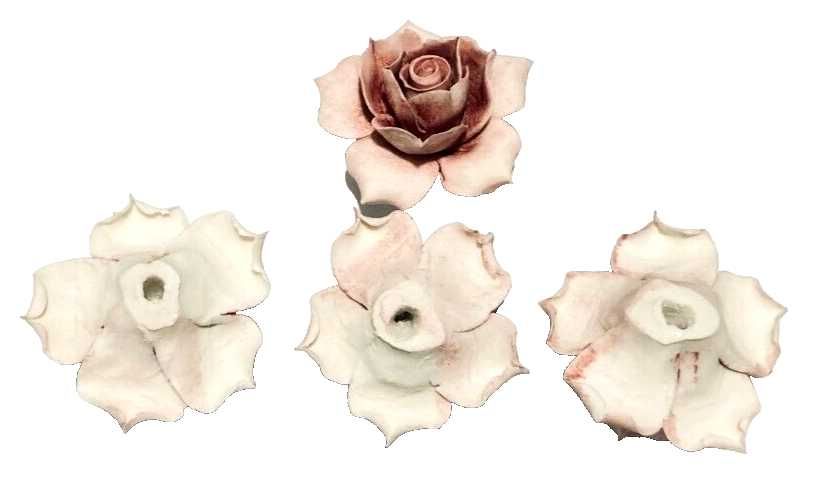 Trandafiri din porțelan , MADE IN ITALY, hand-made, h30mm
