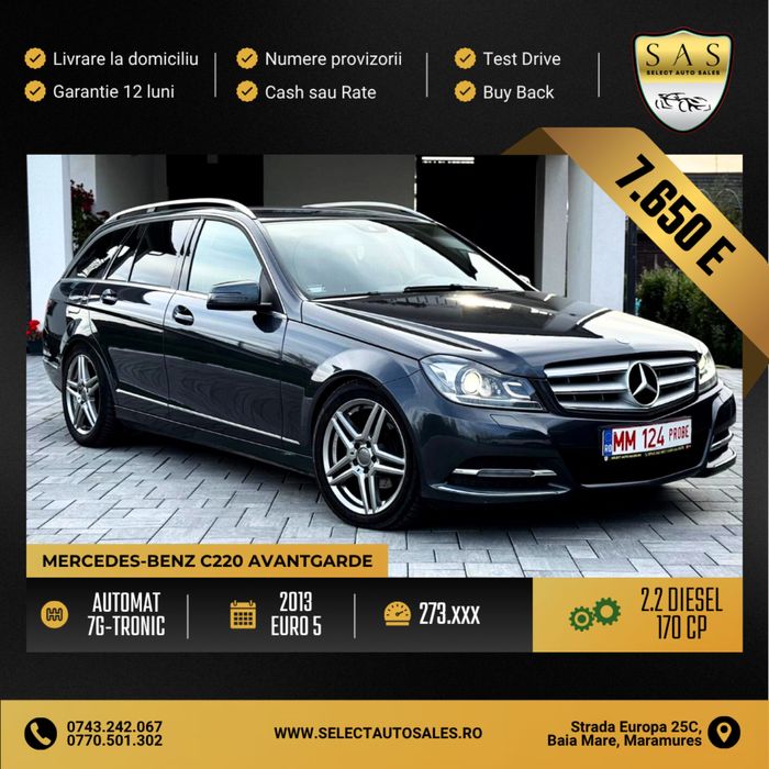 Mercedes Benz C220d Avantgarde  facelift w204 /cash sau rate /garantie