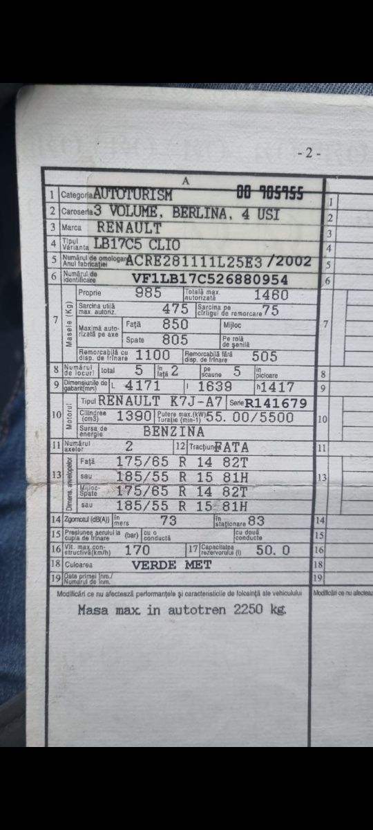 Renault clio benzina 100 000 km de reparat sau pt rabla 2025
