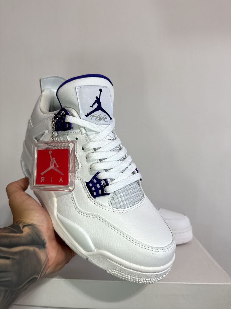 Adidasi Air Jordan 4 Retro Purple 41 42 43 ( Premium )