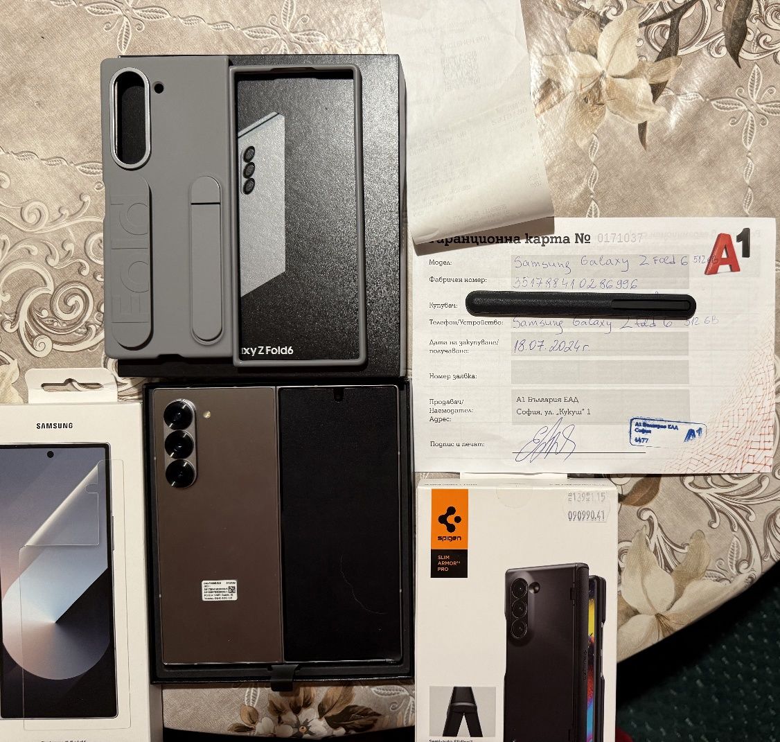 Samsung Z Fold 6 Silver 512GB Като Нов! Гаранция !