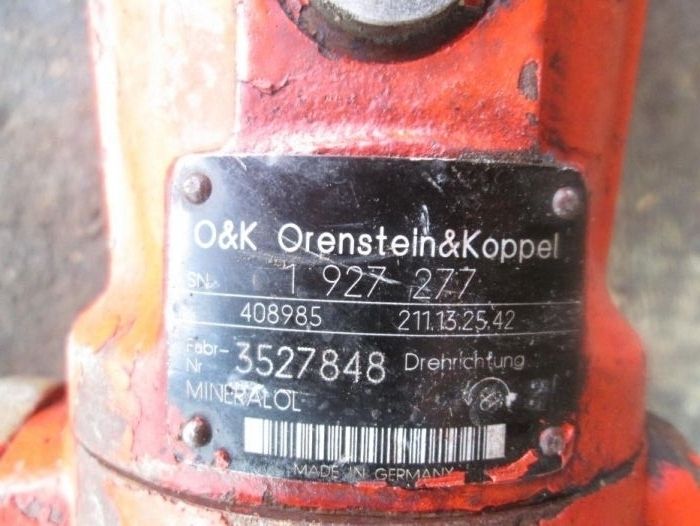 Hidromotor O&K 1927277 de excavator O&K