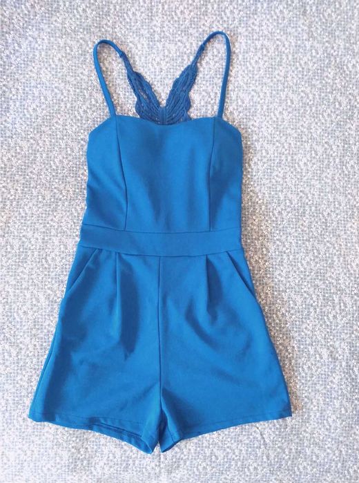 Salopeta pantaloni  albastra Zara