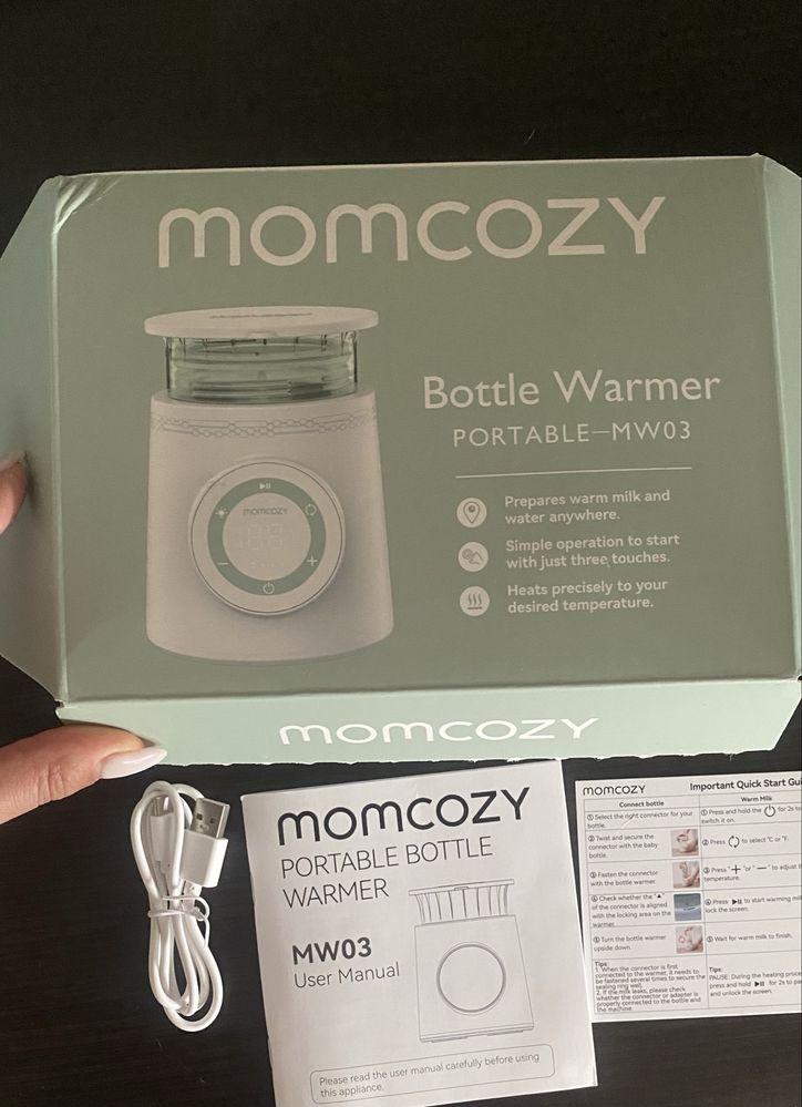 Нагревател за бебешки шишета Momcozy