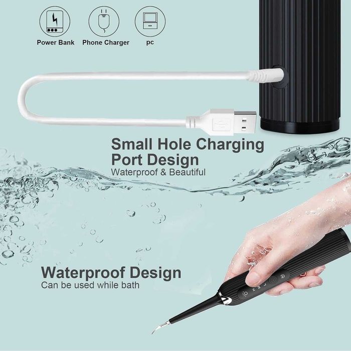 HANNEA® Комплект за почистване на зъби, 3 режима,4 сменяеми глави