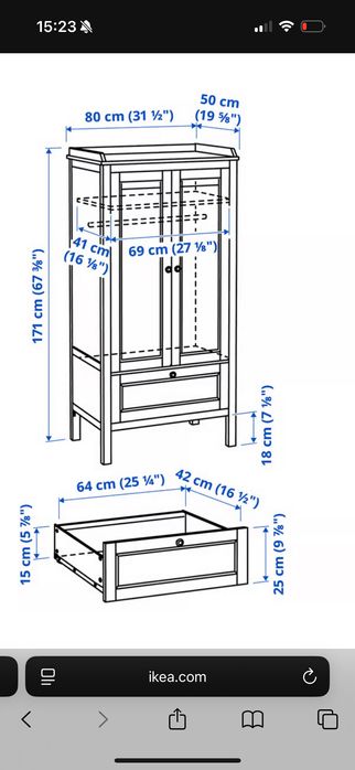 Dulap lemn pentru camera copilului