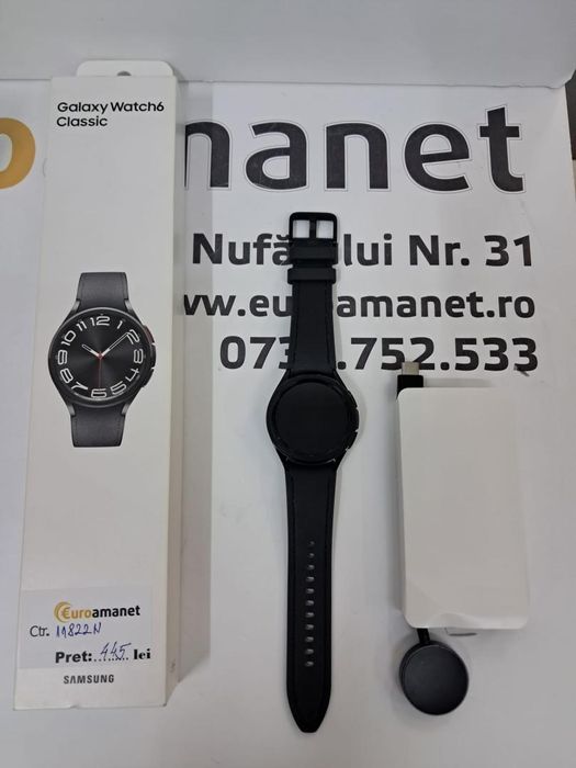 Samsung Galaxy Watch6 Classic, 43mm, BT, Black -N-