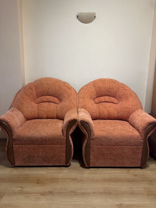 Холова гарнитура, диван и два фотьойла