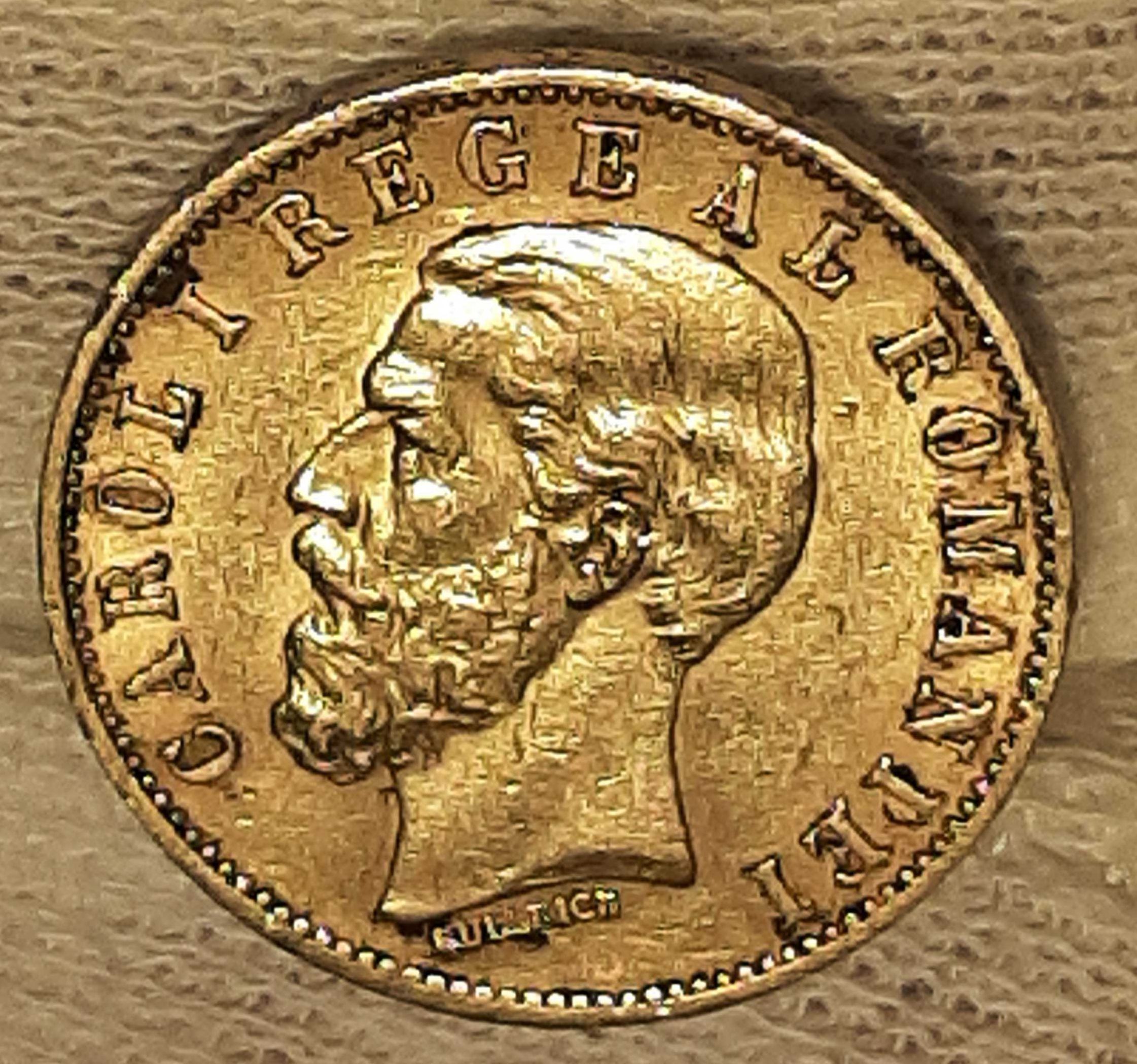 Moneda AUR 20 LEI 1883, Carol I, Romania