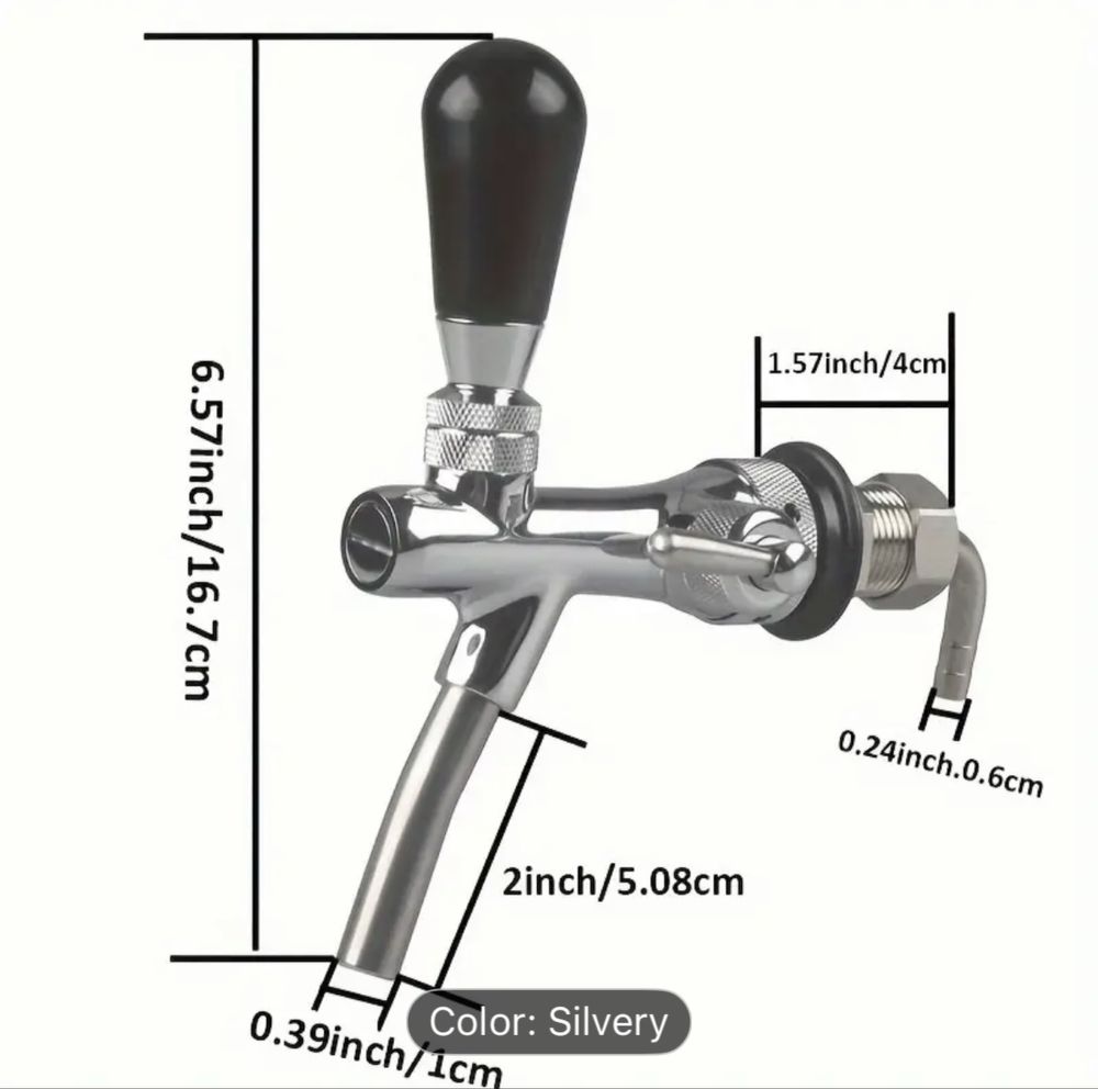 Мини кег за бира 4л с професионален кран и газ регулатор ball lock