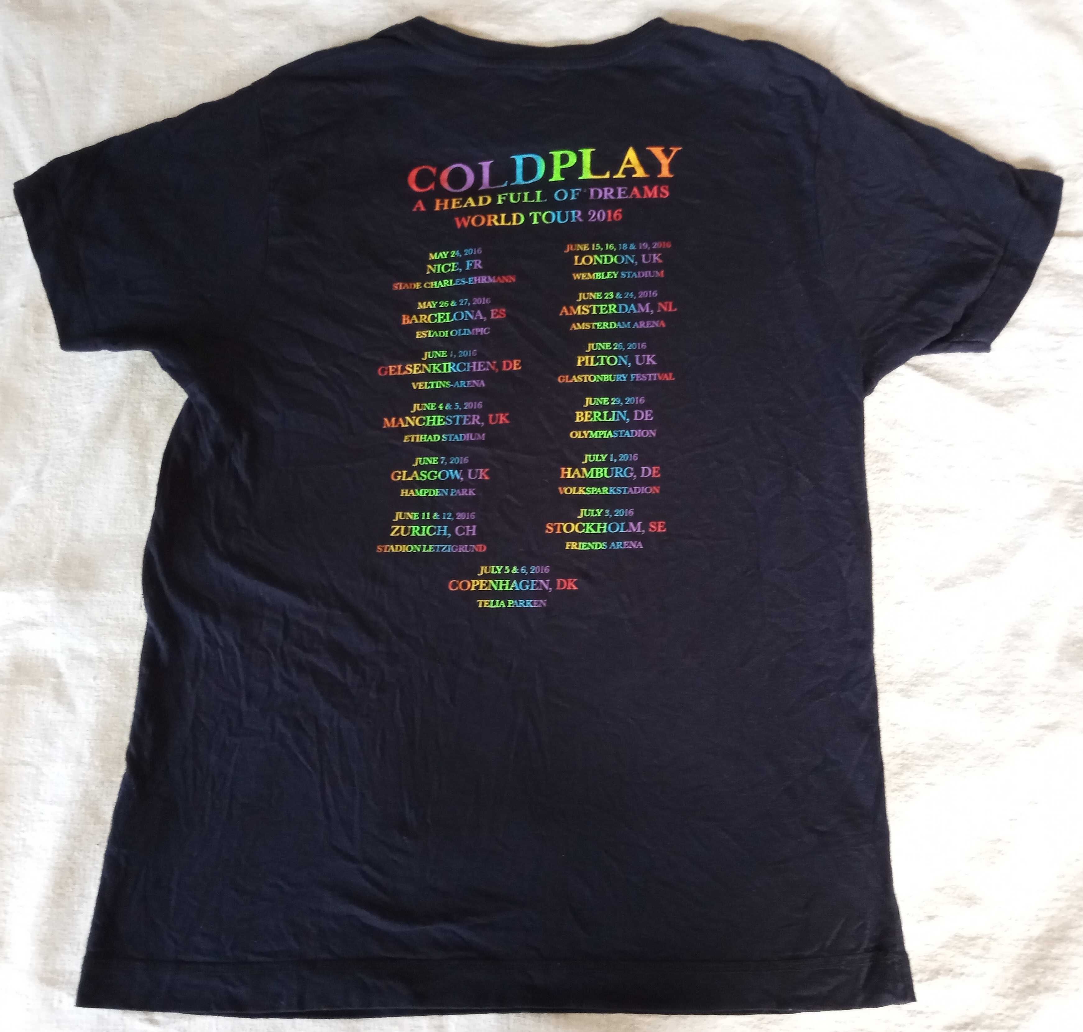 Тениска групи Coldplay. Tour 2016