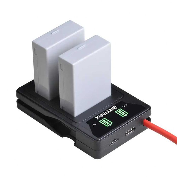 Set 2 acumulatori LP-E8 + incarcator dublu Canon 550D 600D 650D 700D