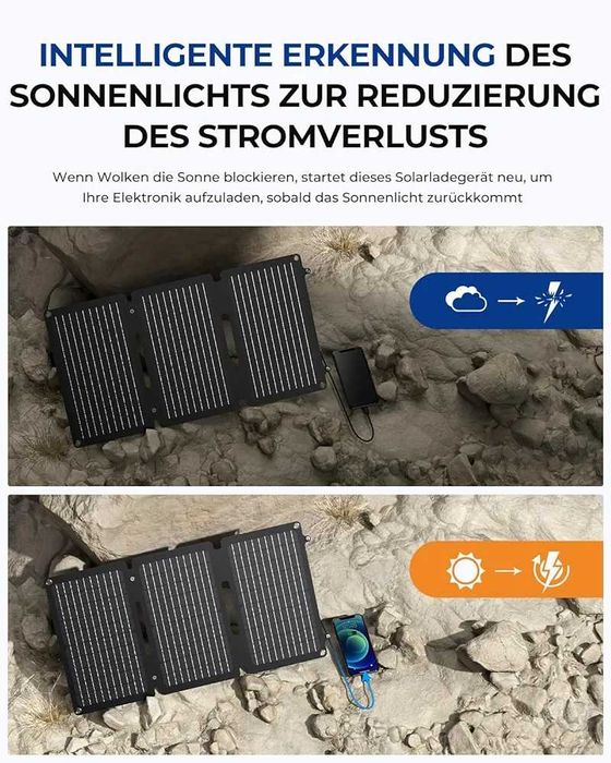 BigBlue 30 W Panou solar portabil pentru camping/drumetii/pescuit