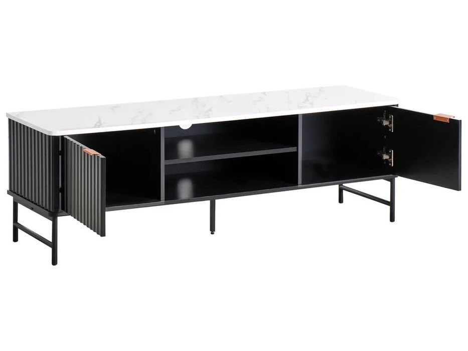 NOU Comodă tv "GLASTONBURY", mormoroptik, 140cm