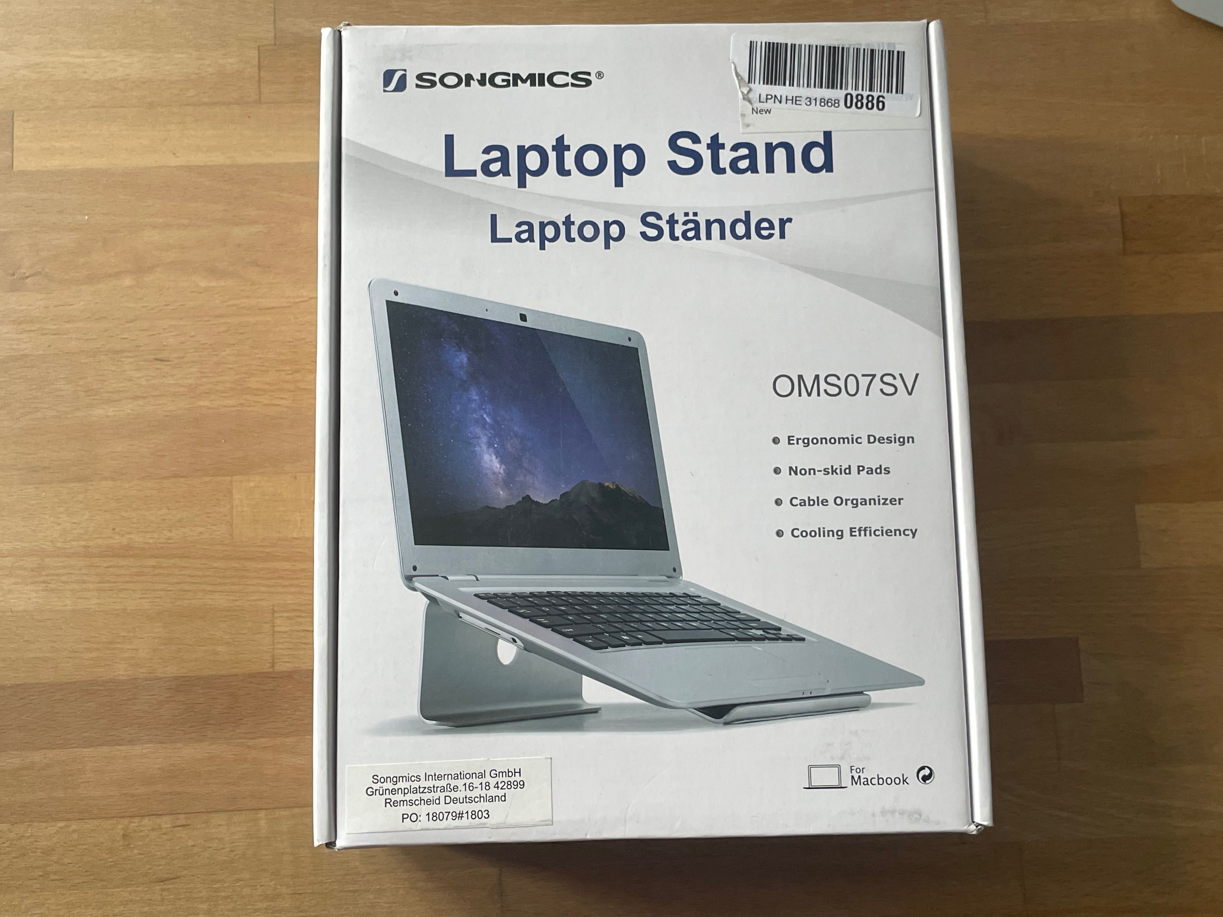 Stand suport de birou din aluminiu Macbook 13-15", Songomics