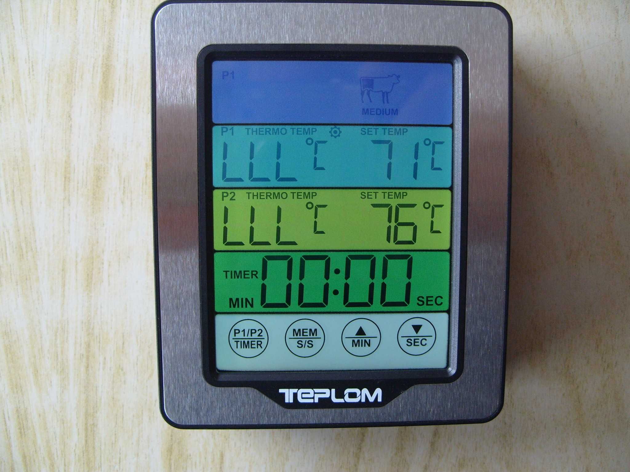 Готварски термометър TM-2379, с таймер и 2 сонди. Българско упътване