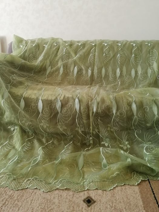 Продам тюль зелёную,5метр, цена 5000т