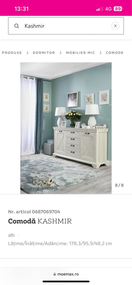 Mobila living alba