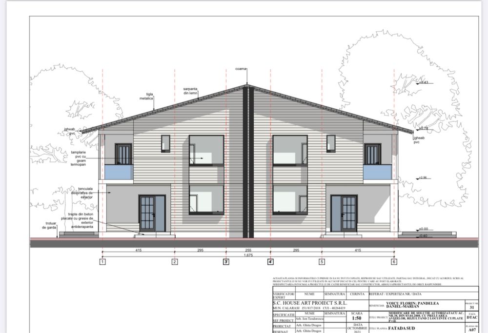 Casă tip duplex P+1+Pod – 220 mp  – Central Tunari – Comision 0%
