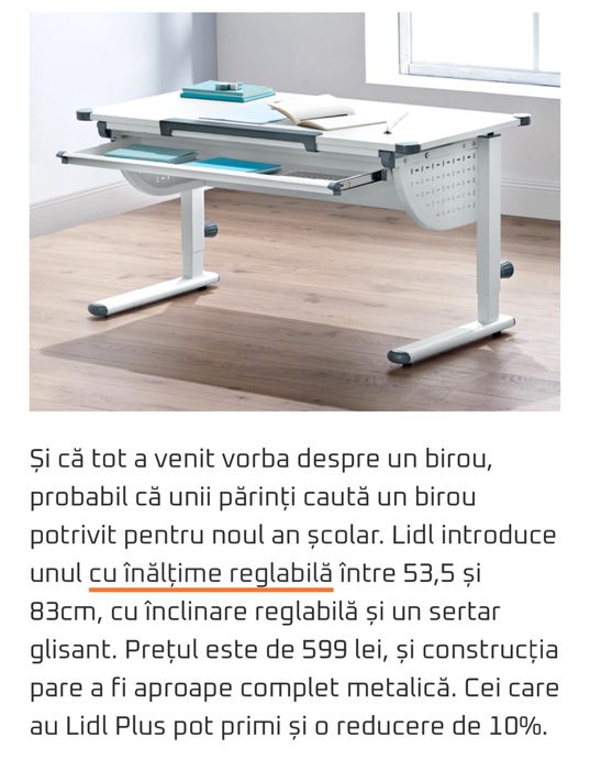 Birou nou garantie 3 ani