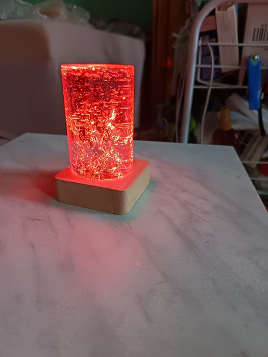 Lampă din rășină epoxidic home made