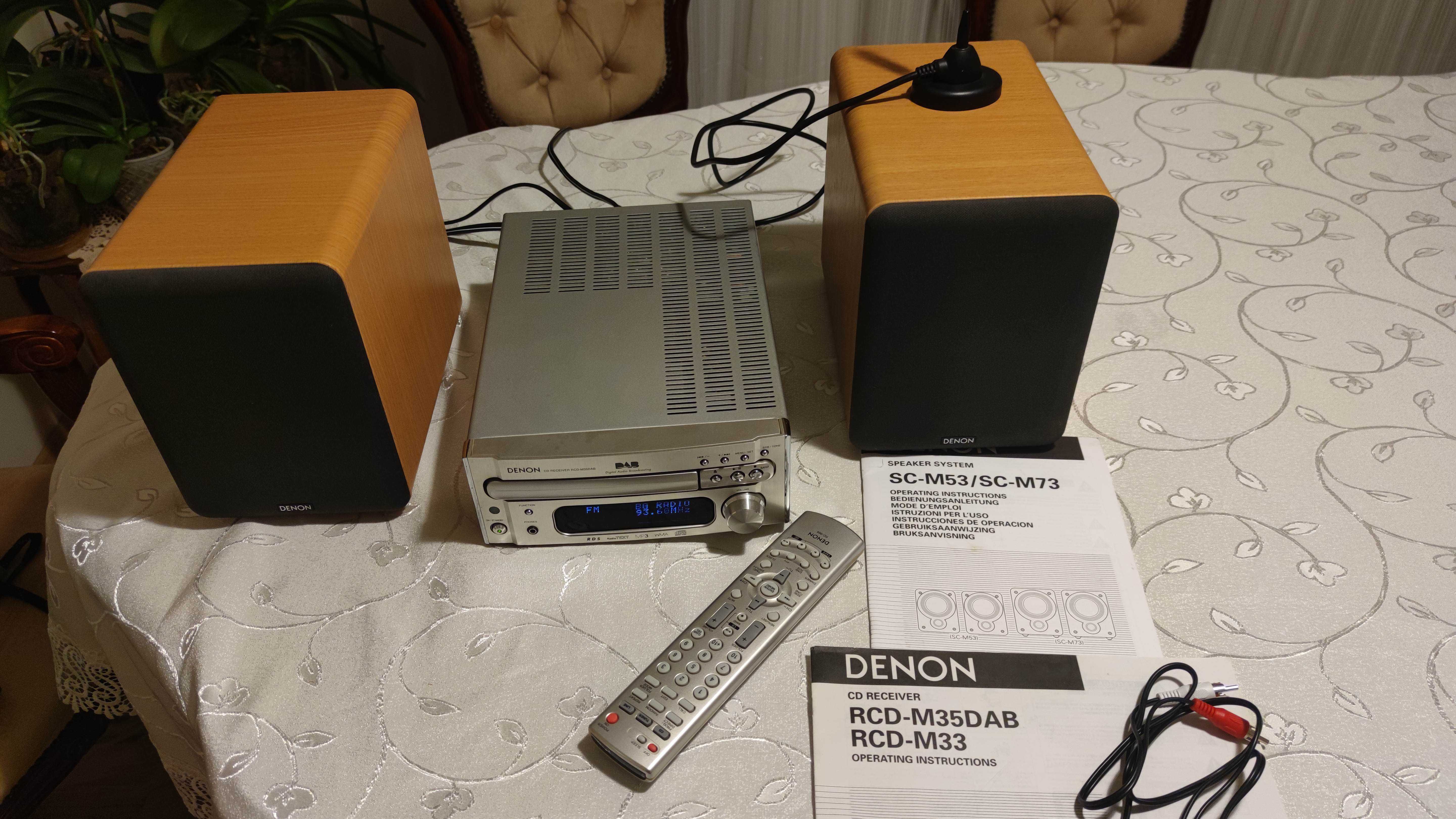 Стерео уредба Denon RCD-M35DAB Receiver CD Player Tuner RDS Radio