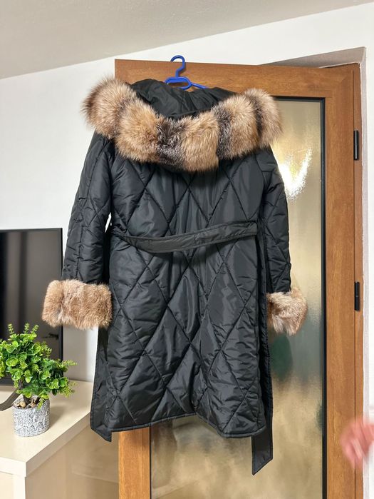 Geaca cu blana natarula