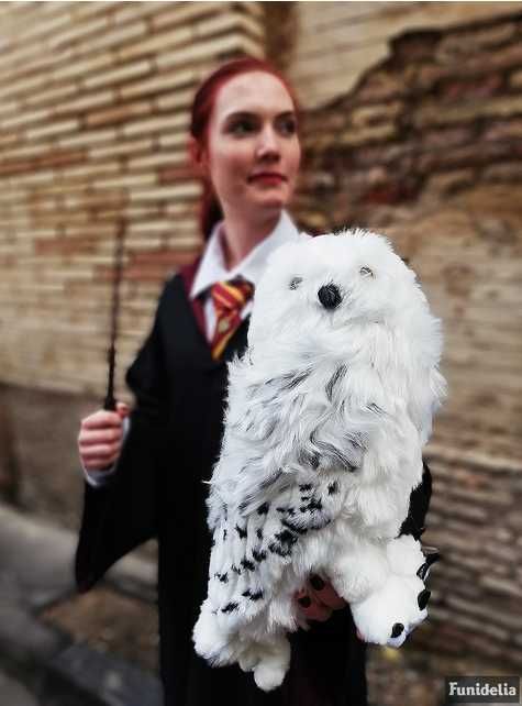 Jucărie de pluș mare Bufnița Hedwig Harry Potter 36 cm