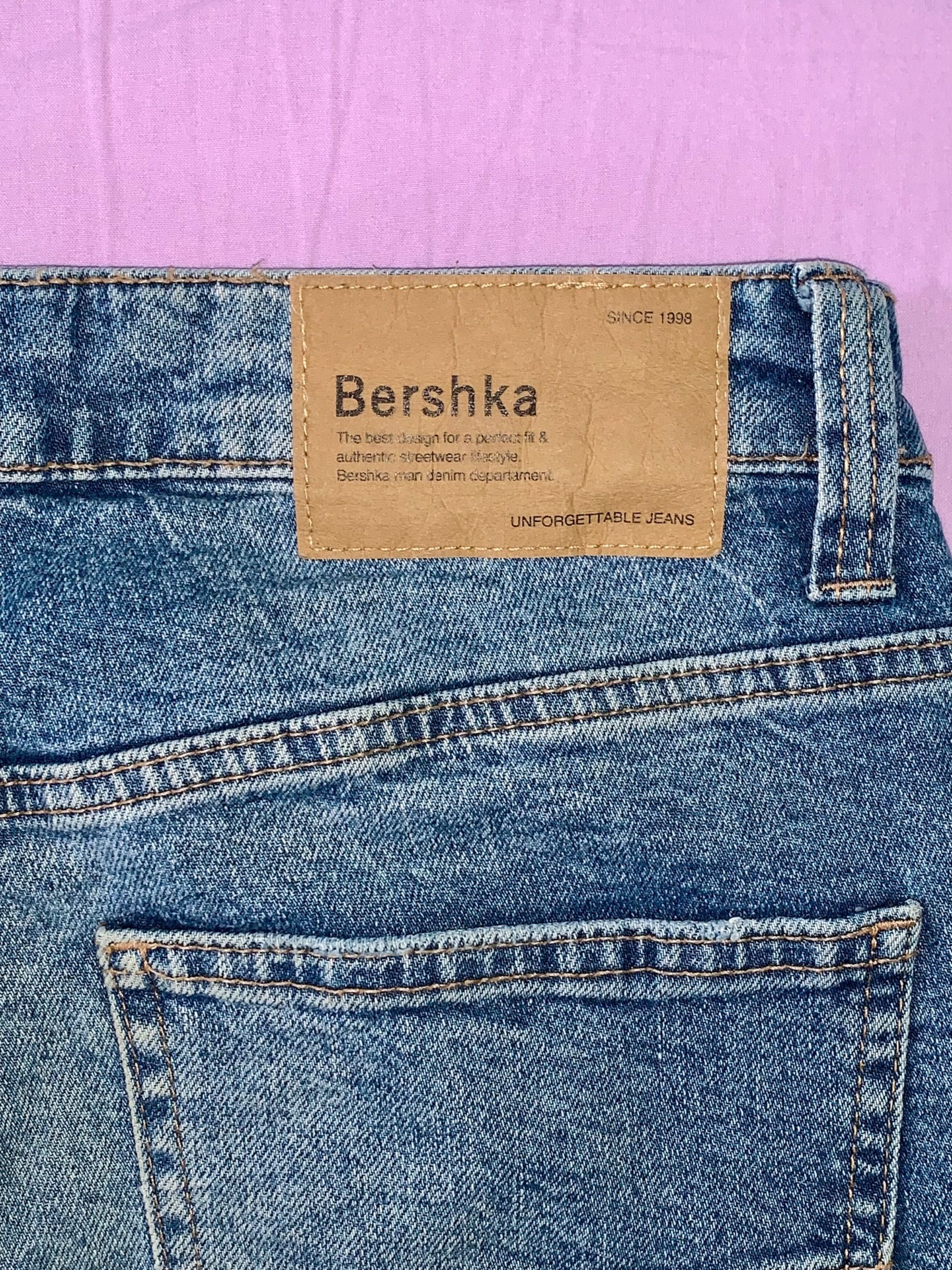 Мъжки дънкови къси панталони Bershka/Сини дънкови панталони