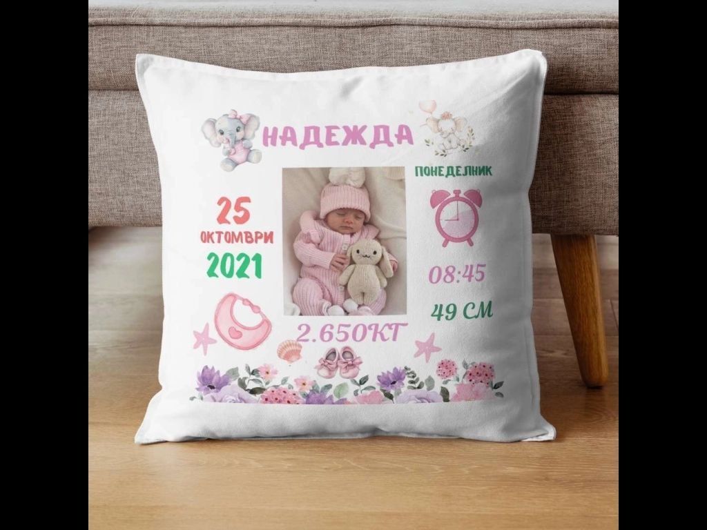 Възглавничка със снимка