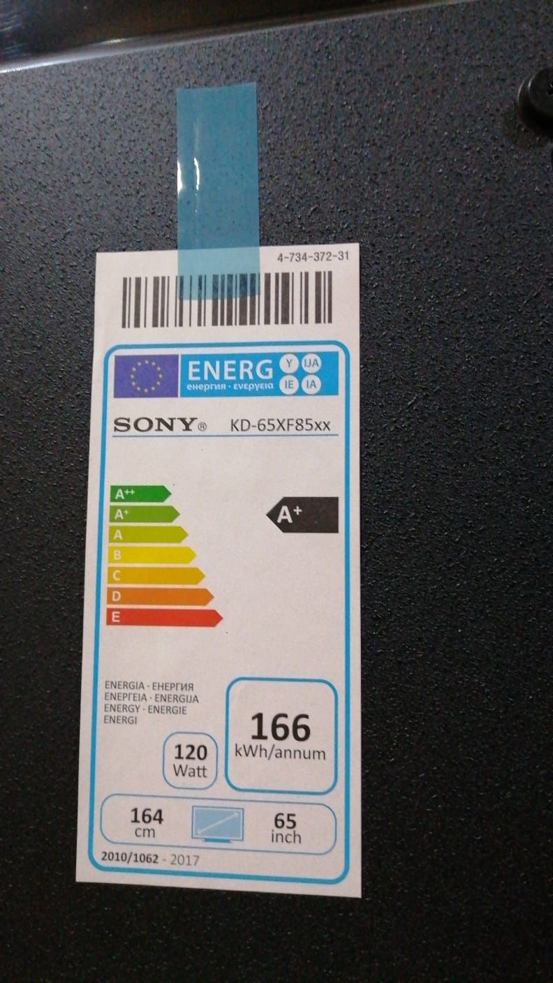 Sony defect ecran spart 65xf8505