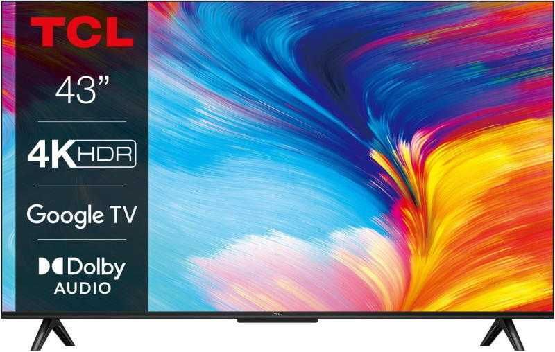 Televizor TCL LED 43P635, 108 cm, Smart Google TV, 4K Ultra HD
