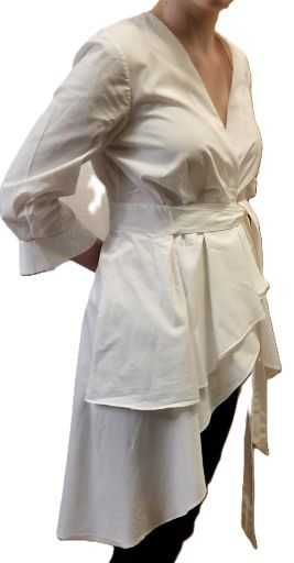 Bluza alba eleganta de la Zara mar XS