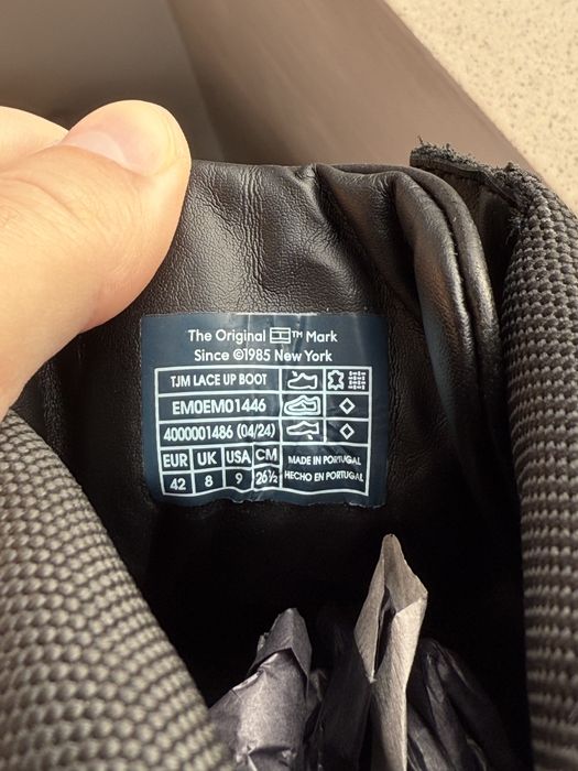 Tommy Jeans LaceUp bocanci piele neagea marimea 42 noi originali