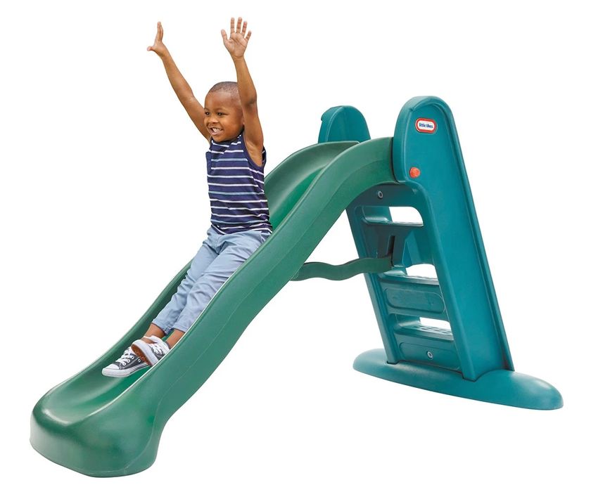 Голяма пързалка Little Tikes, зелена