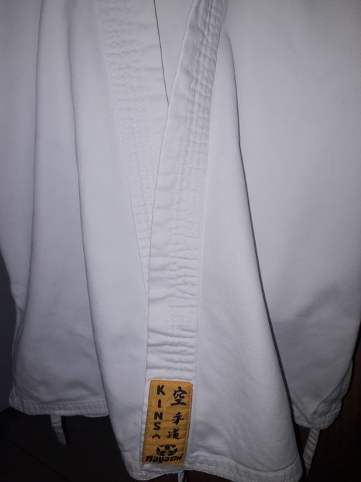 Chimono bumbac 100% +centura alba copii Karate cal.I . 95 lei