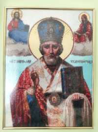 Диамантен гоблен икона Свети Николай Чудотворец