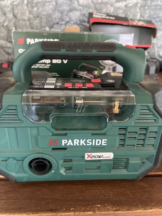 Акумулаторен компресор и въздушна помпа Parkside