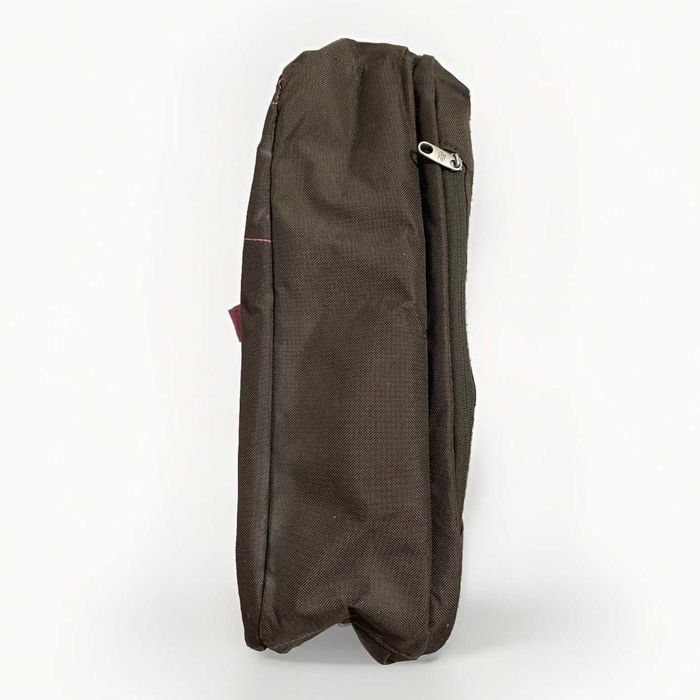 Чанта за през рамо American Tourister, кафява и розова, бродирана