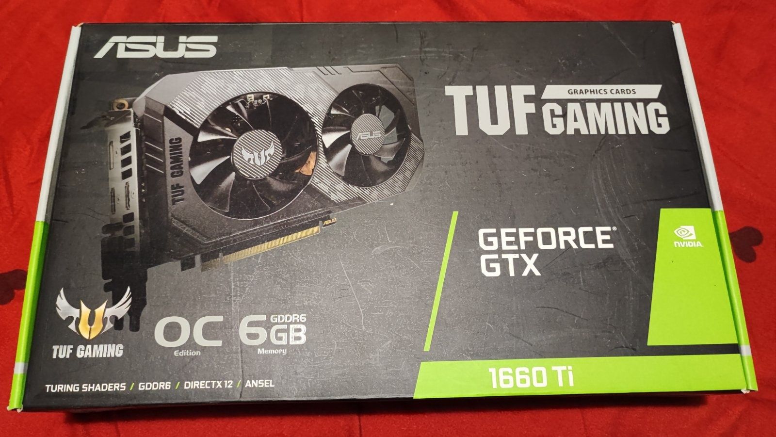 GTX 1660 TI Asus tuf gaming.
