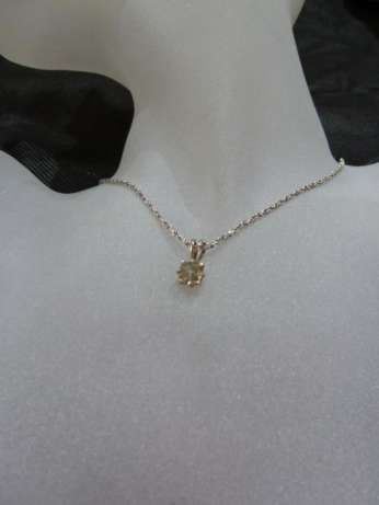 Colier aur 14k cu diamant natural de 1.0ct