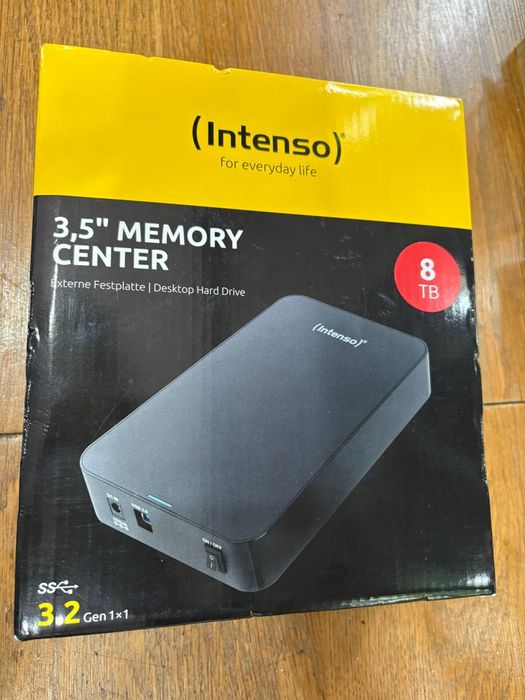Hard disk extern Intenso MemoryCenter 8TB 3.5 inch USB 3.0 Black