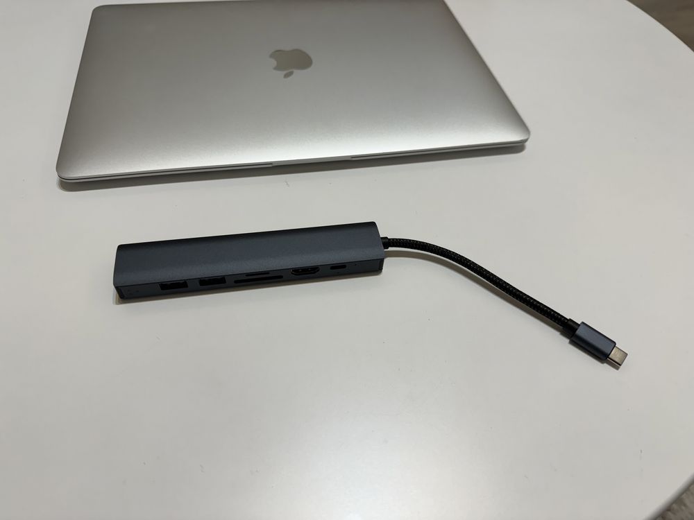 Hub usb c 7 in 1, hdmi 4k, usb 3.0, LAN gigabit, PD100W