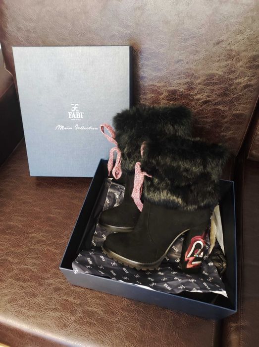 Луксозни, италиански дамски боти Fabi, 38