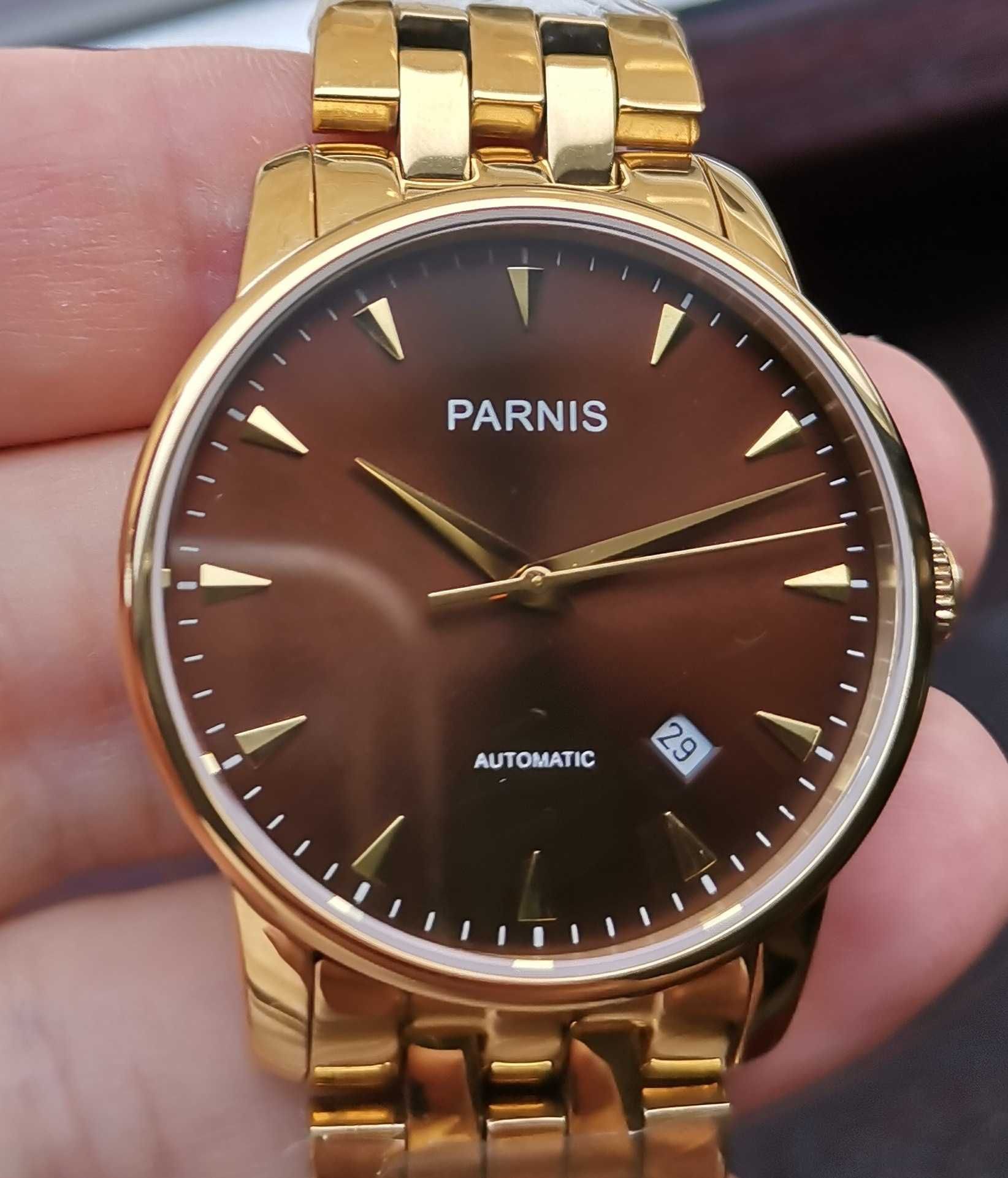 Parnis Clasic Gold 38 mm Automatic Japonez Citizen Miyota 8215