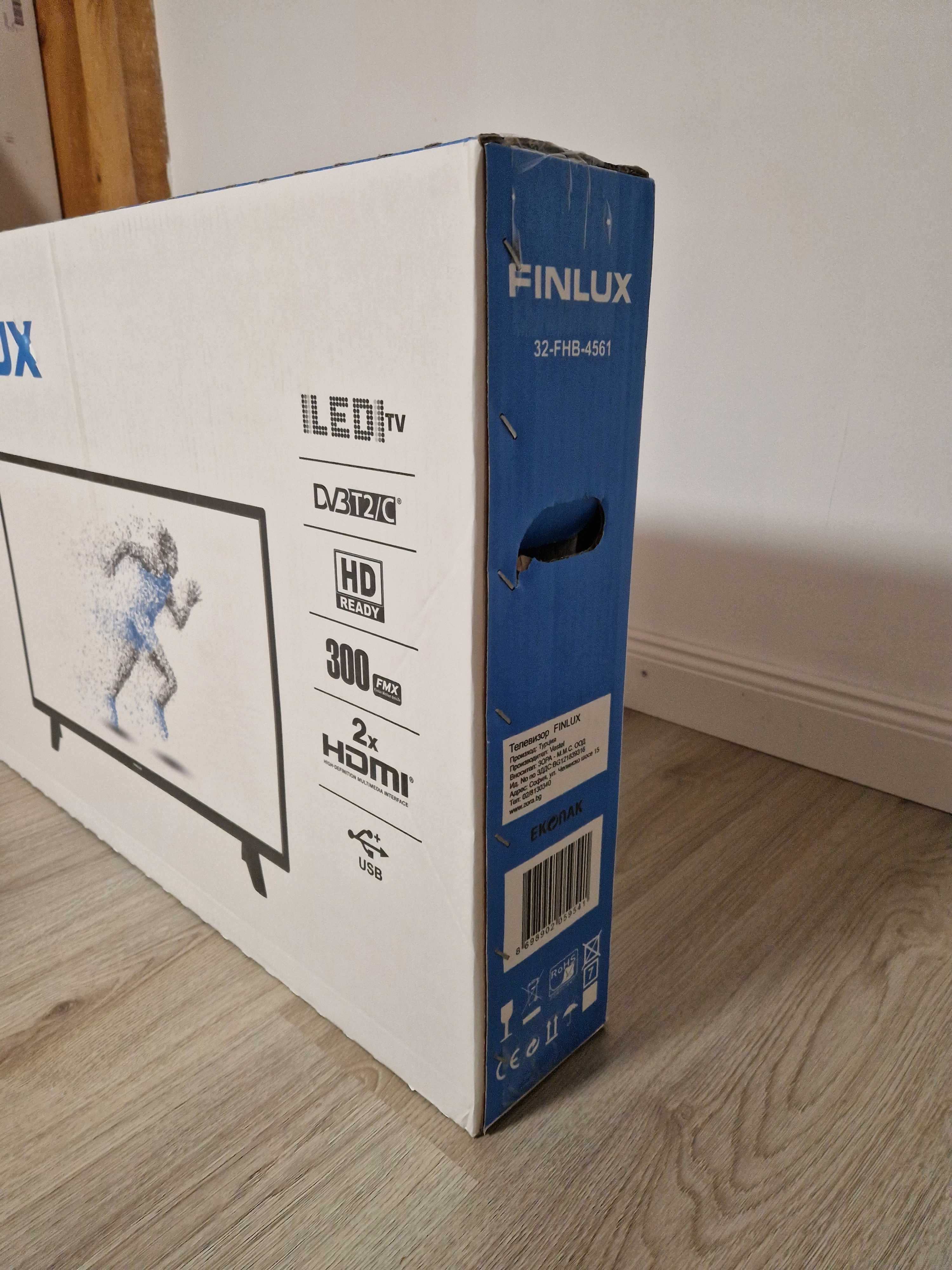 Телевизор Finlux 32-FHB-456, HD Ready, 32 инча, Led НОВ