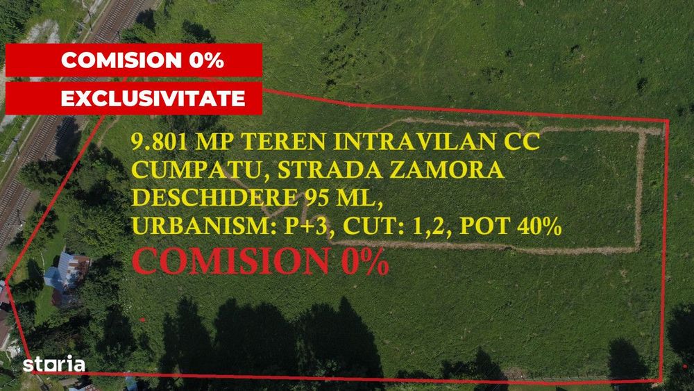 Vanzare Teren Intravilan Sinaia-Cumpatu Strada Zamora-9.801 Mp-Comisio