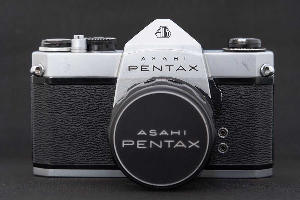 Aparat SLR film Pentax SP500 cu Super Takumar 55 1.8